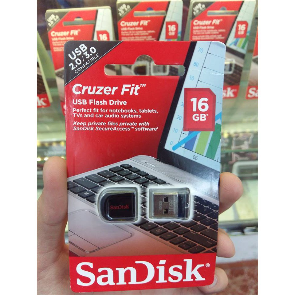 USB 16GB Sandisk Cruzer Fit - Bảo hành 5 năm