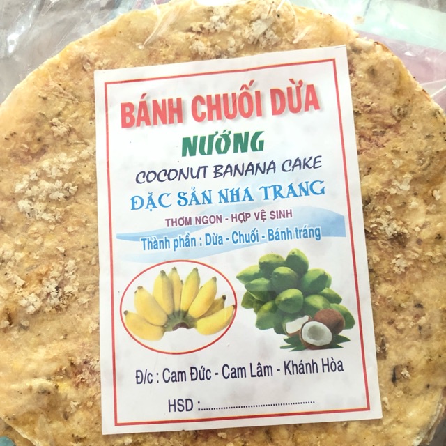Bánh Tráng Chuối Dừa Nướng Nha Trang