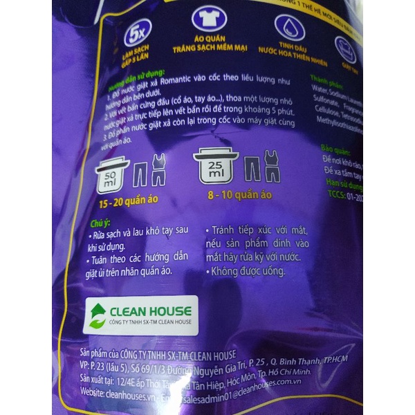 Nước giặt xả Swat Túi 2,2Kg