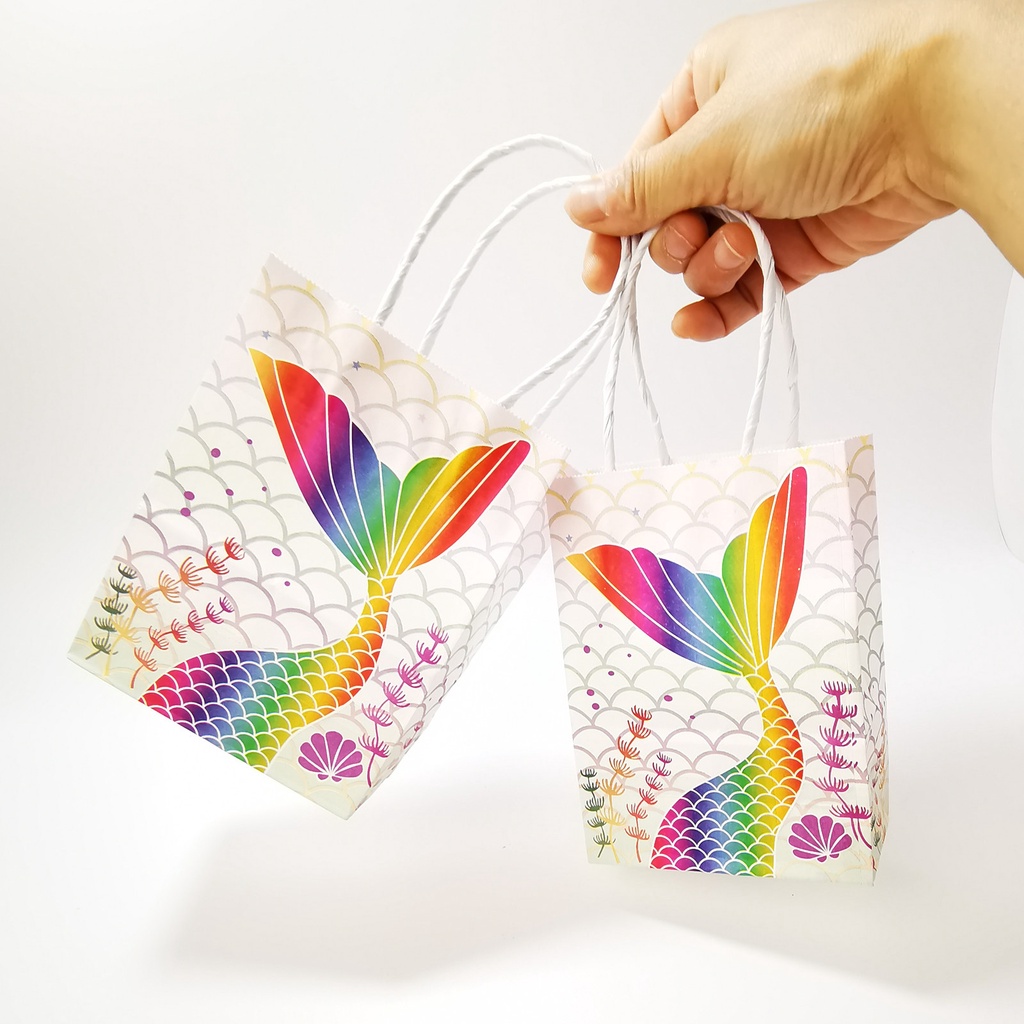 Túi đựng bánh kẹo làm quà tặng hình đuôi nàng tiên cá sáng tạo đa năng