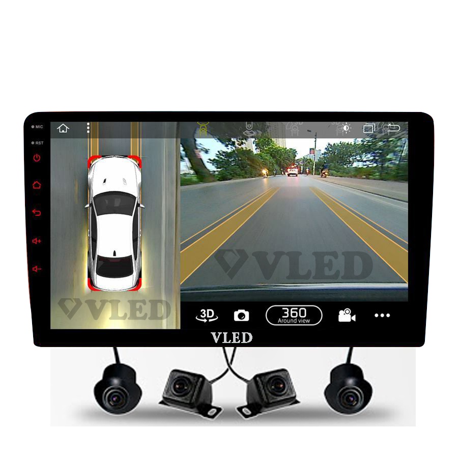 Bộ màn hình liền camera 360 cho xe KIA RIO- màn hình dvd android cho xe hơi, camera 360,đồ chơi ô tô giá rẻ