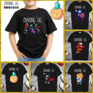 01[Size trẻ em] áo thun among us trẻ em, áo thun among us, áo thun game thủ, nhiều mẫu, vải cotton mát mịn, in cao cấp