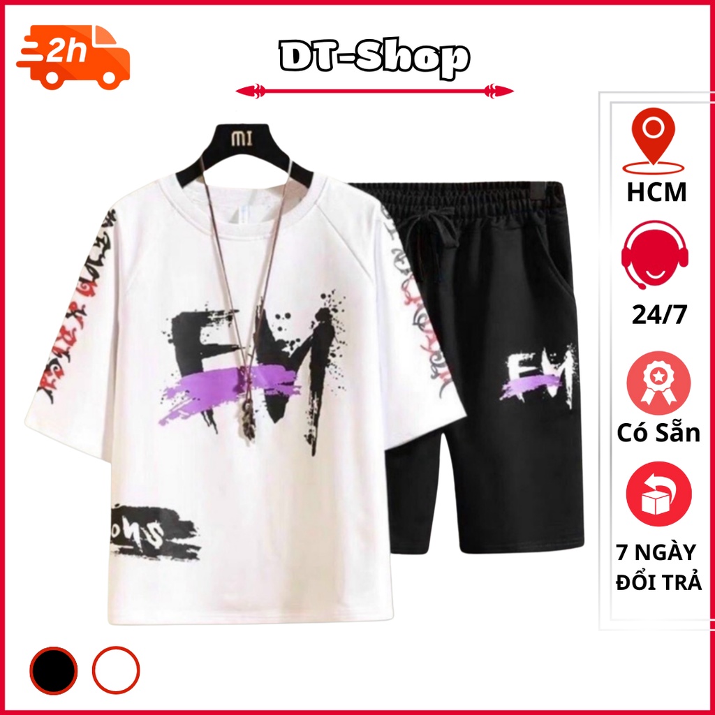 Bộ thể thao nam hè FM chất thun lưới mè thoải mái cho người mặc