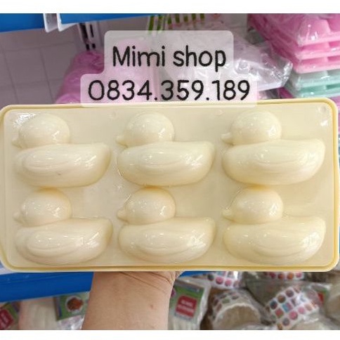 Khuôn thạch rau câu, làm đá, bánh da lợn hình con vịt