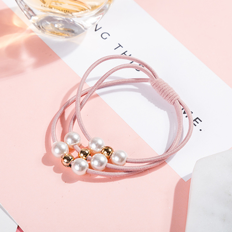 We Flower Dây Cột Tóc Xỏ Hạt Ngọc Trai Nhân Tạo Đơn Giản Thời Trang Cho Nữ