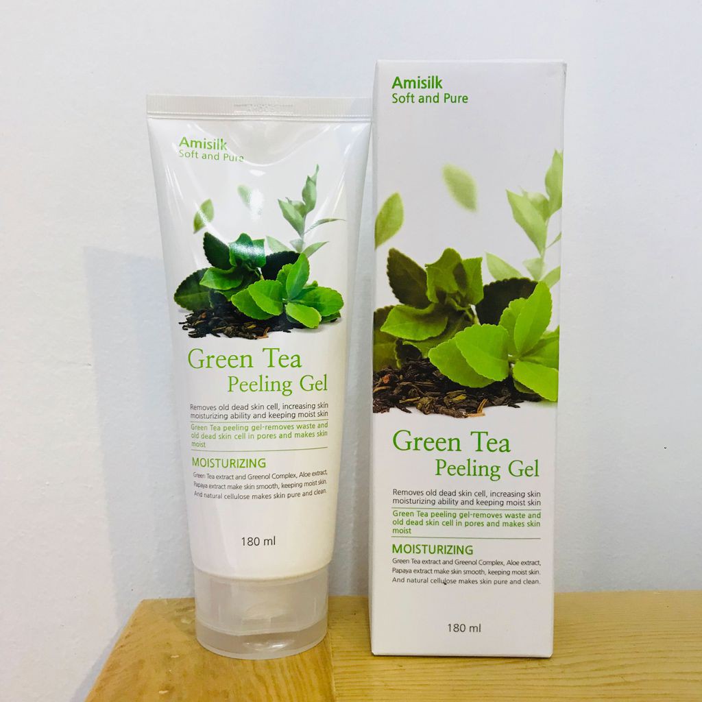 Tẩy da chết Amisilk Green Tea Peeling gel