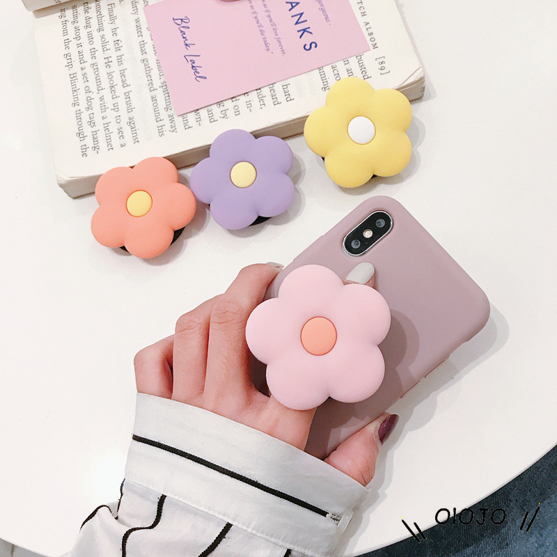 Nhẫn Đỡ Điện Thoại Hình Hoa Xinh Xắn Phong Cách Hàn Quốc