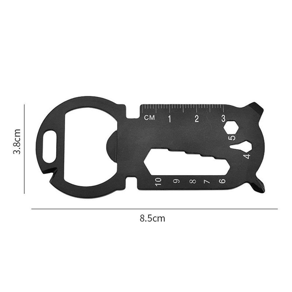 Thẻ PEWANY Dụng Cụ Sinh Tồn Đa Năng Bằng Thép Không Gỉ Có Móc Khóa