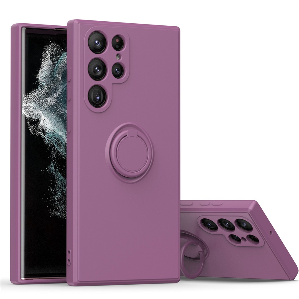 Ốp lưng Samsung Galaxy S23 S23 Ultra S23 + S22 S22 + Plus Ultra 5G Vỏ mềm silicon lỏng có giá đỡ vòn