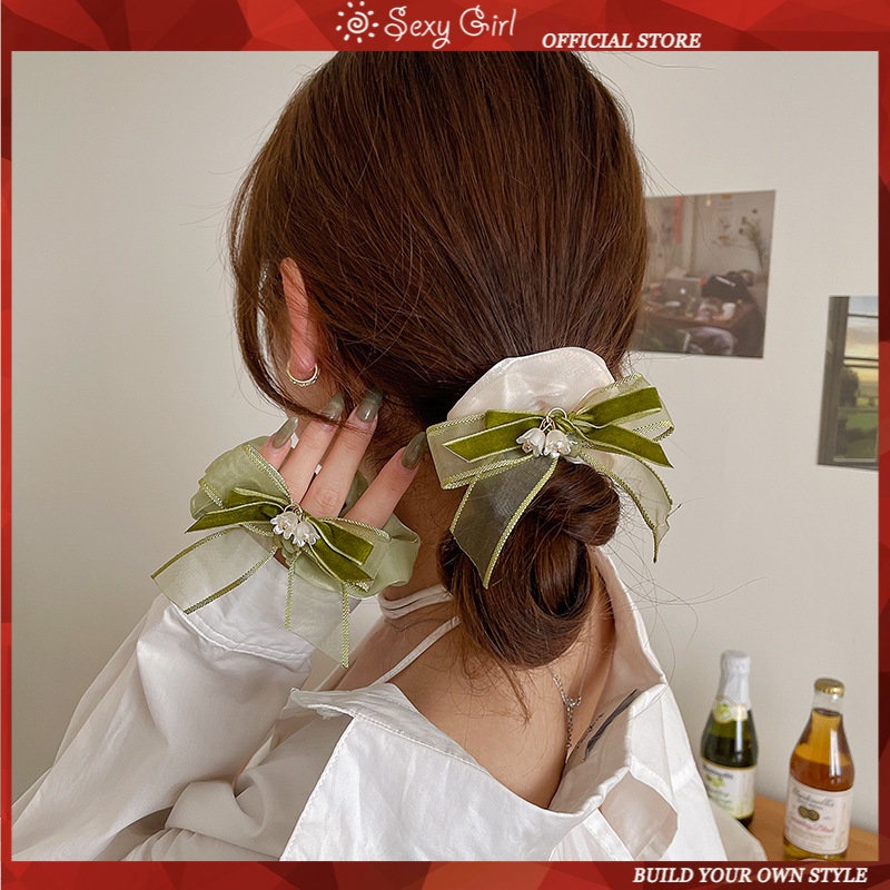 Dây Cột Tóc Lụa Thời Trang Hàn Quốc Gợi Cảm Cho Nữ