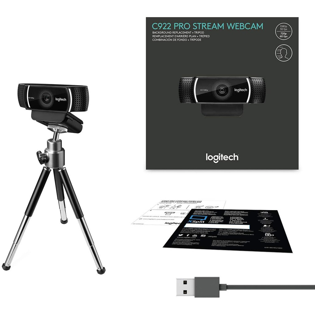 Webcam Logitech C922 - Hàng Chính Hãng