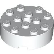 LEGO Gạch 4x4 Trụ Tròn với Lỗ Chốt Trung Tâm, Màu Trắng ID 4558956 87081