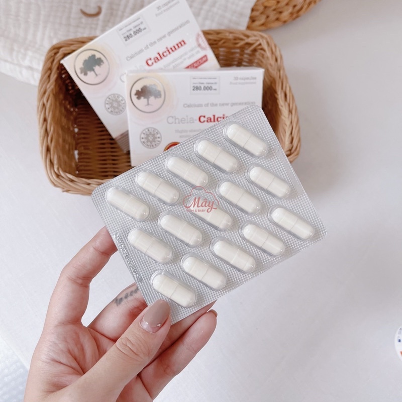 Canxi hữu cơ cho mẹ bầu sau sinh Chela Calcium D3 280mg