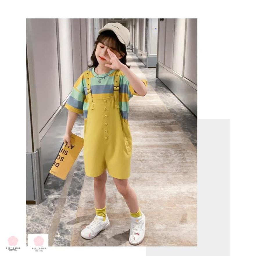 Đầm yếm cho bé gái 8 tuổi (3 - 12 tuổi)☑️ yếm quần cho bé gái 12 tuổi size đại 25kg, 30kg, 35kg