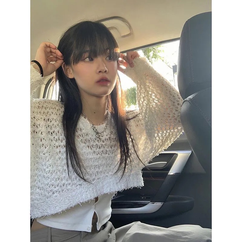NRVP Áo KhoáC Cardigan Tay DàI Phong CáCh HàN QuốC
