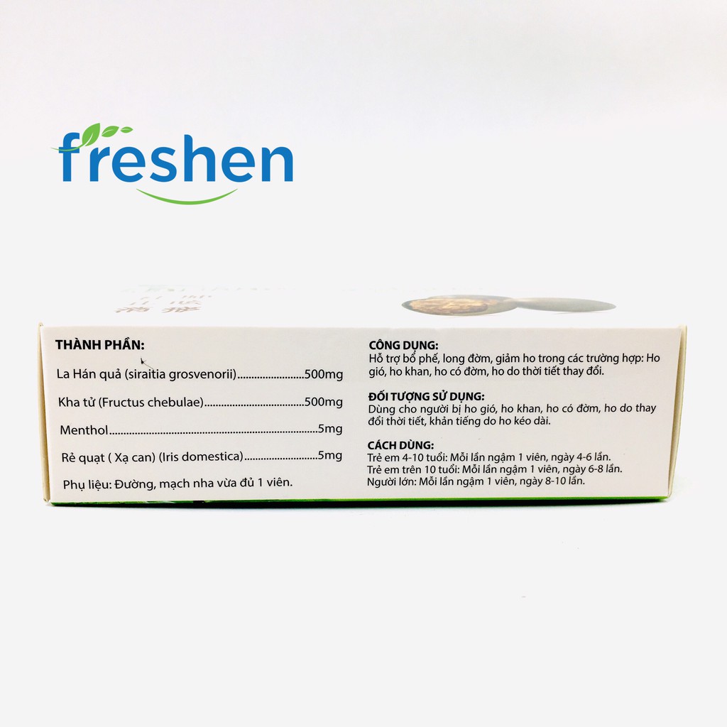 La Hán Quả Kha Tử bổ phế ,trừ ho, tiêu đờm