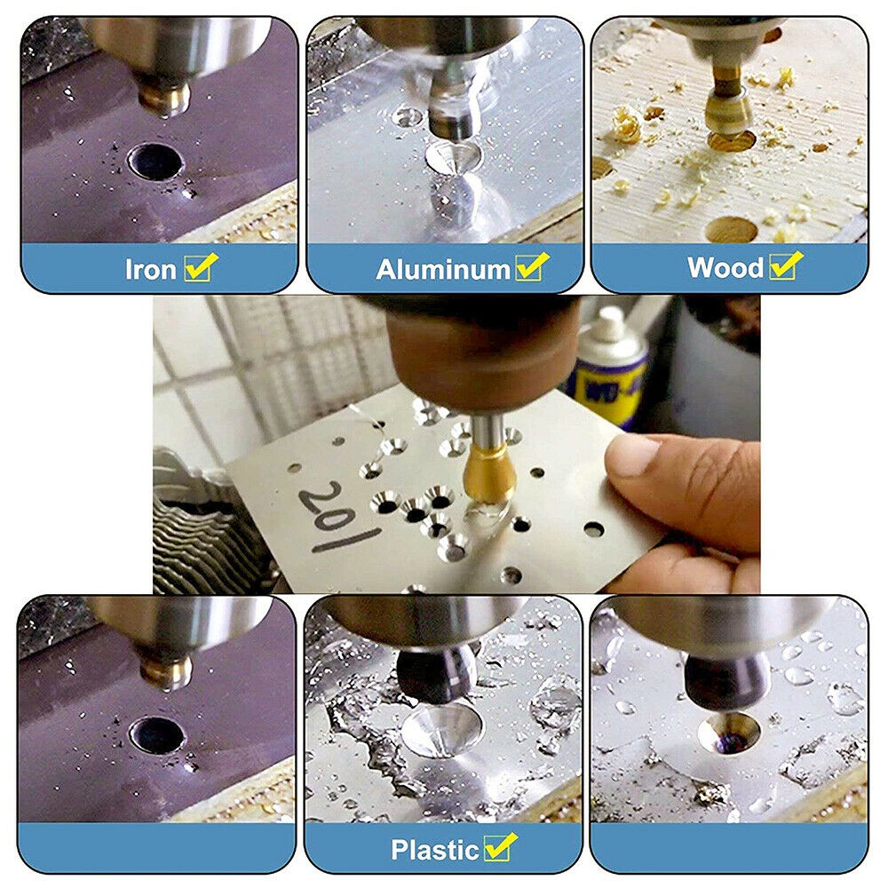Bộ 4 mũi khoan vát cạnh bằng titan dùng để làm đồ gỗ