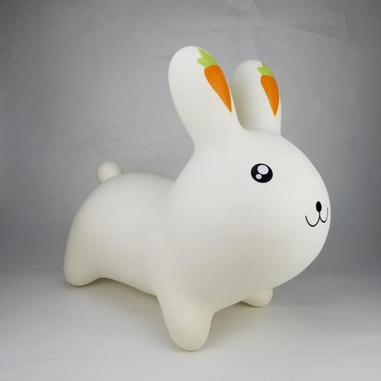 Đồ chơi thú nhún hình thỏ trắng Toys House chính hãng tặng kèm bơm