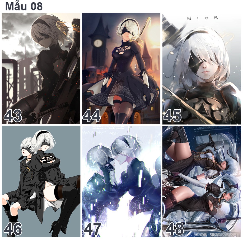 Poster- Tranh dán tường anime/ game NieR Automata