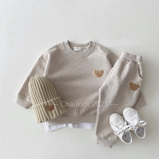 Bộ thun Cotton zip Hàn xịn sò cho bé