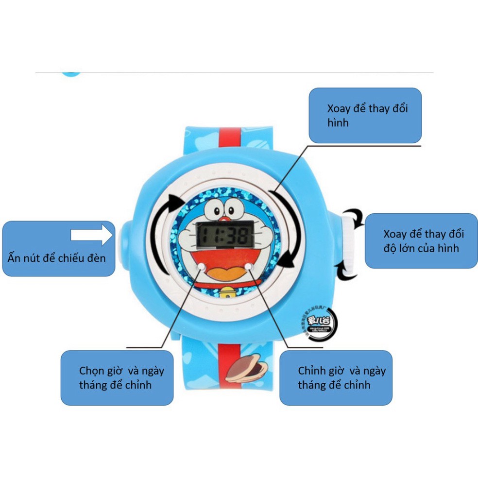 Đồng hồ bé gái hình Pony chiếu 20 hình | BigBuy360 - bigbuy360.vn