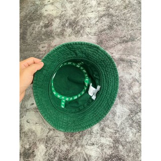 nón bucket xanh lá cây
