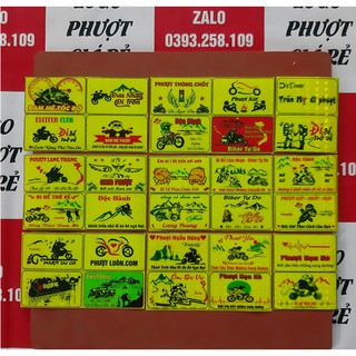 30 LOGO PHƯỢT PHẢN QUANG TỔ ONG ÁNH KIM MÀU VÀNG CHANH