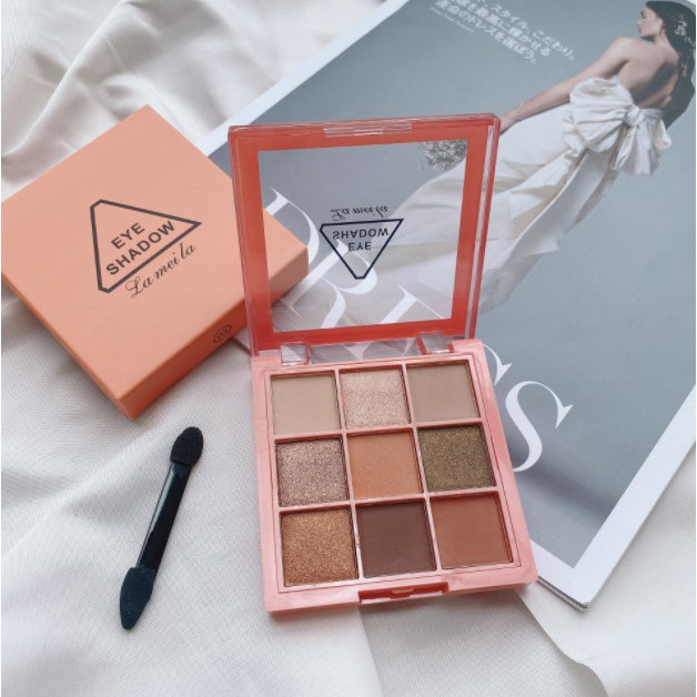 Bảng Phấn Mắt 9 ô VUÔNG NUDE 3048 Lameila nội địa sỉ rẻ lâu trôi chuẩn màu siêu đẹp nhũ mắt màu mắt matte eyeshadow | BigBuy360 - bigbuy360.vn