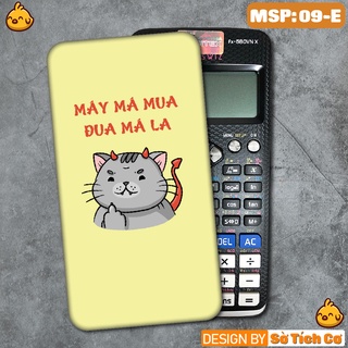 Miếng decal dán máy tính fx-570, fx-580, fx-880, Casio, Vinacal,... hình Mèo Tinh Nghich MSP: 09