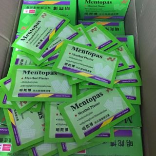 Combo 5 gói dán giảm đau Mentopas(10 miếng/ gói)