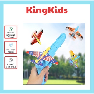 Đồ chơi hoạt động ngoài trời - Máy bắn máy bay mô hình nhiều màu sắc cho bé KingKids