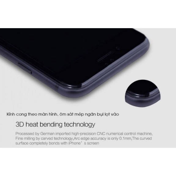 CƯỜNG LỰC IPHONE 6 PLUS, 6S PLUS - 3D FULL MÀN HÌNH (ĐEN) | BigBuy360 - bigbuy360.vn