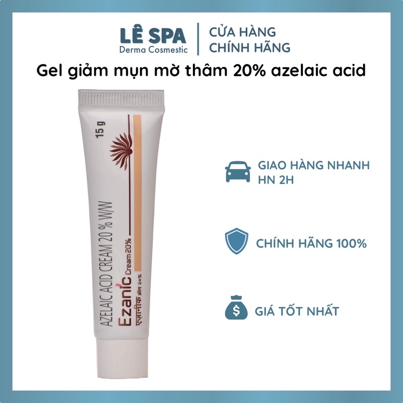 Giảm mụn Ezanic Azelaic acid 20% giảm mụn mờ thâm 15g
