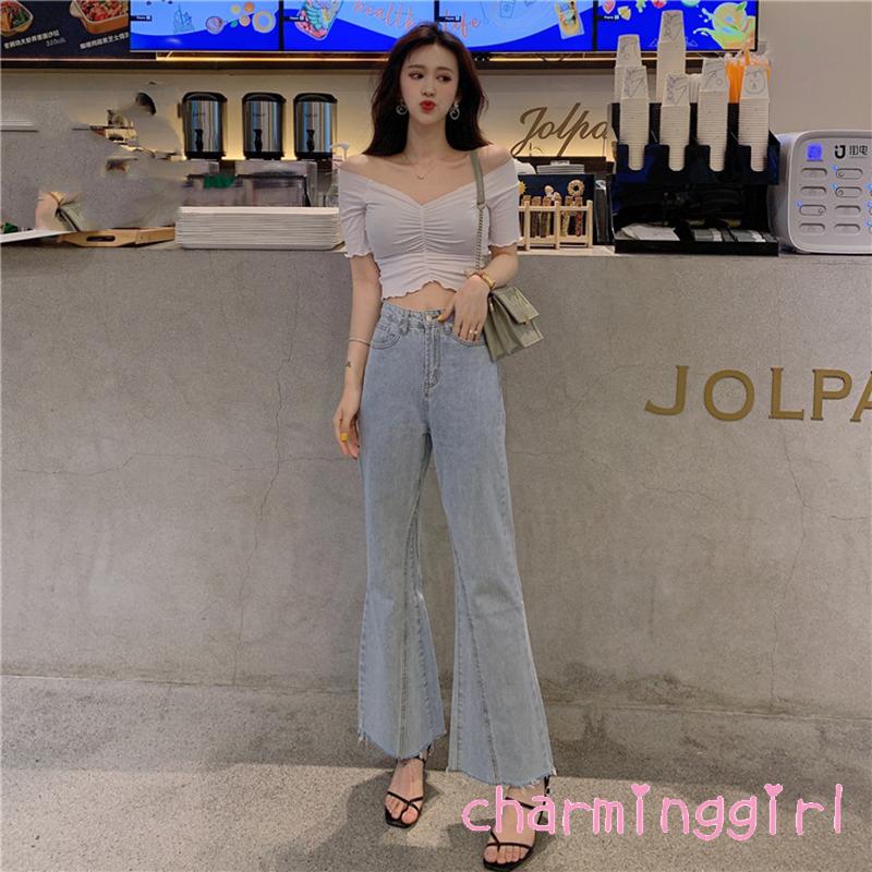 Áo Croptop Cổ Chữ V Quyến Rũ Cho Nữ