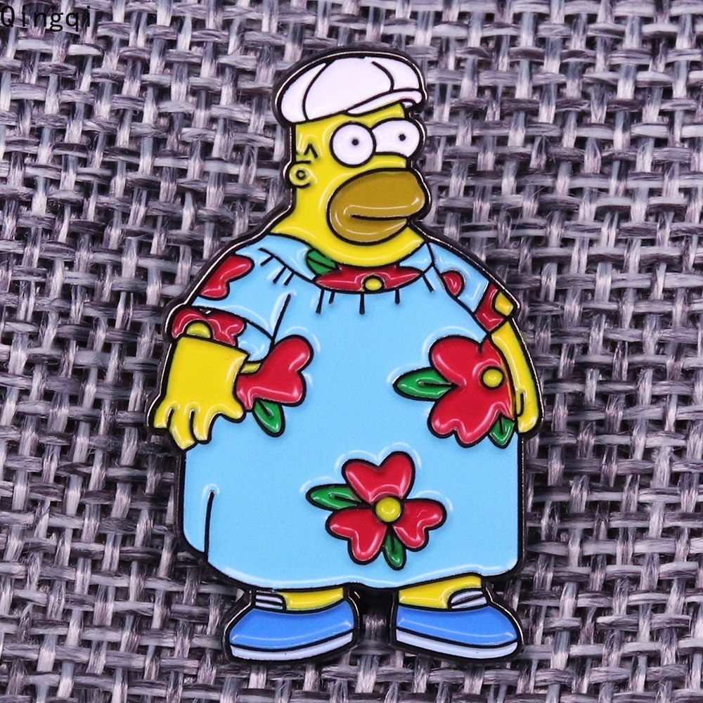 Ghim cài áo Miss Zoe hình hoạt hình Simpsons tráng men vui nhộn làm quà tặng cho bé