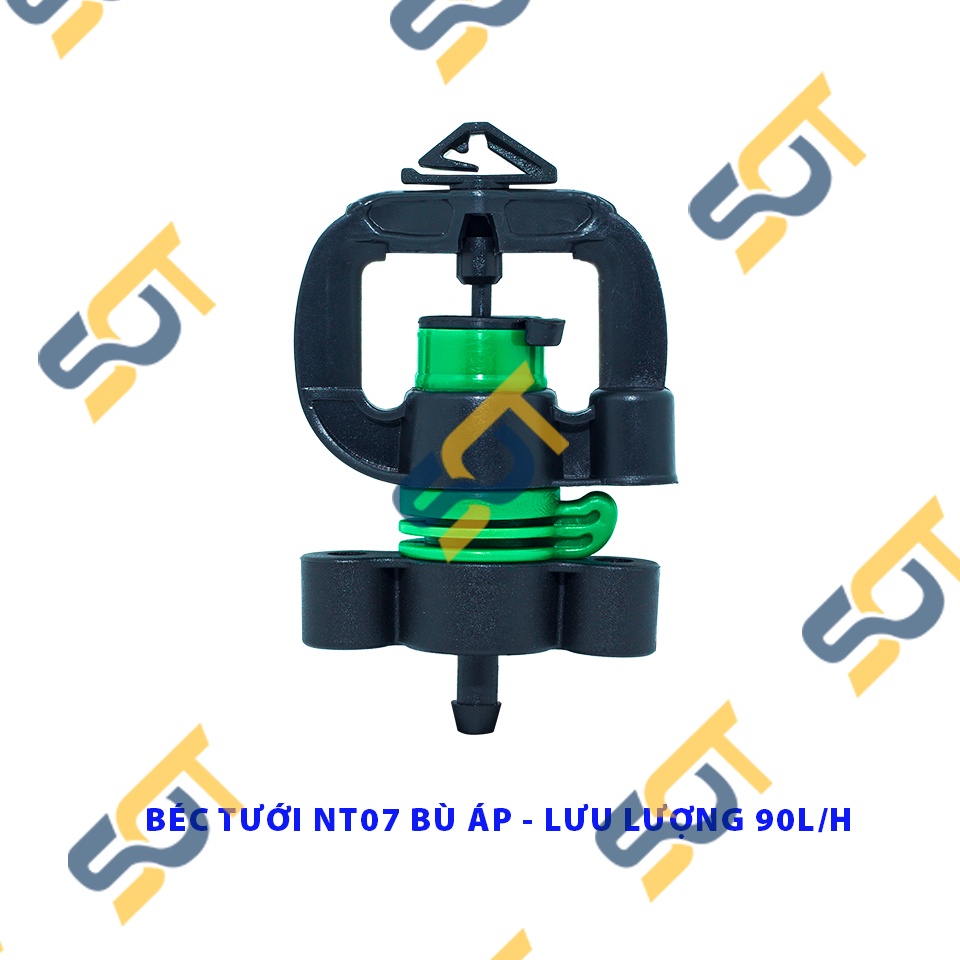 Béc tưới bù áp, béc tưới bù áp NT07, béc tưới phun xoay 360 độ - (nông nghiệp, nhà vườn, trồng trọt)