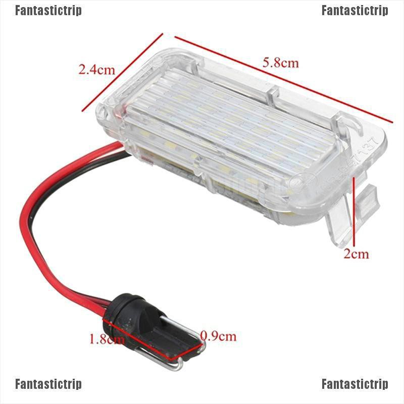 Set 2 đèn soi biển số xe 12V LED 18LED cho xe ô tô Focus Fiesta Mondeo MK4