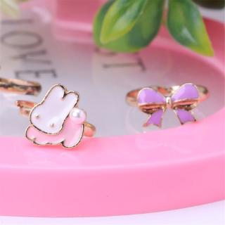 Set 5 Nhẫn Hoạt Hình Dễ Thương Cho Bé