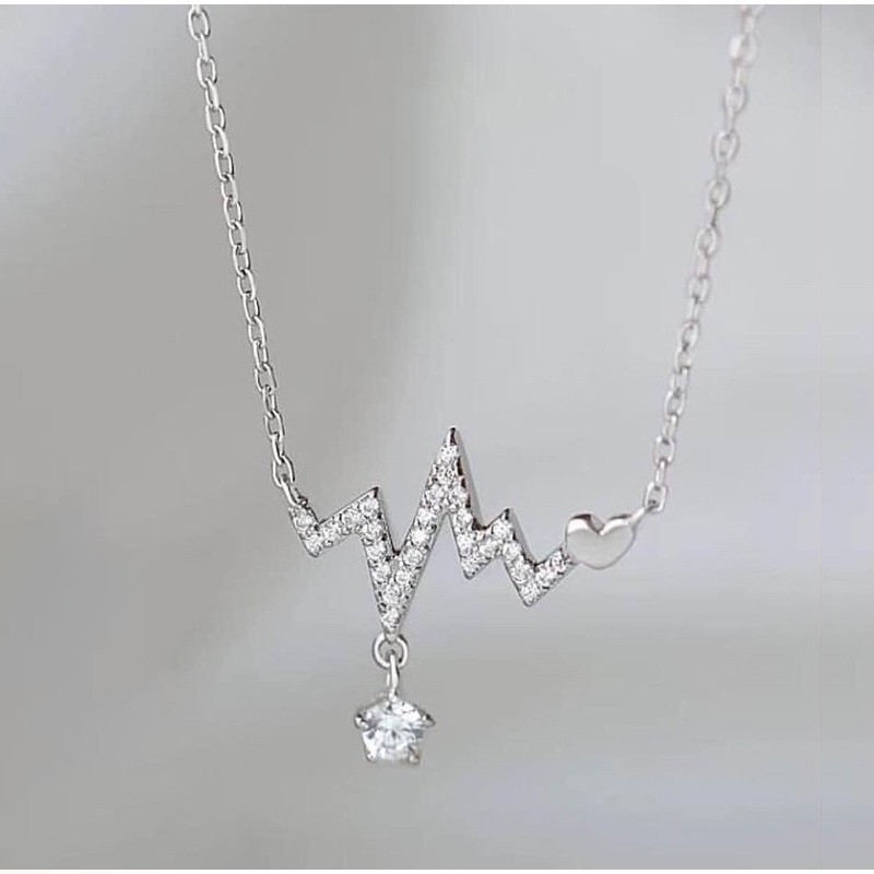 Dây Chuyền Bạc Ý TNC JEWELLERY 925 Nhịp Trái Tim Thanh Lịch Cho Nữ