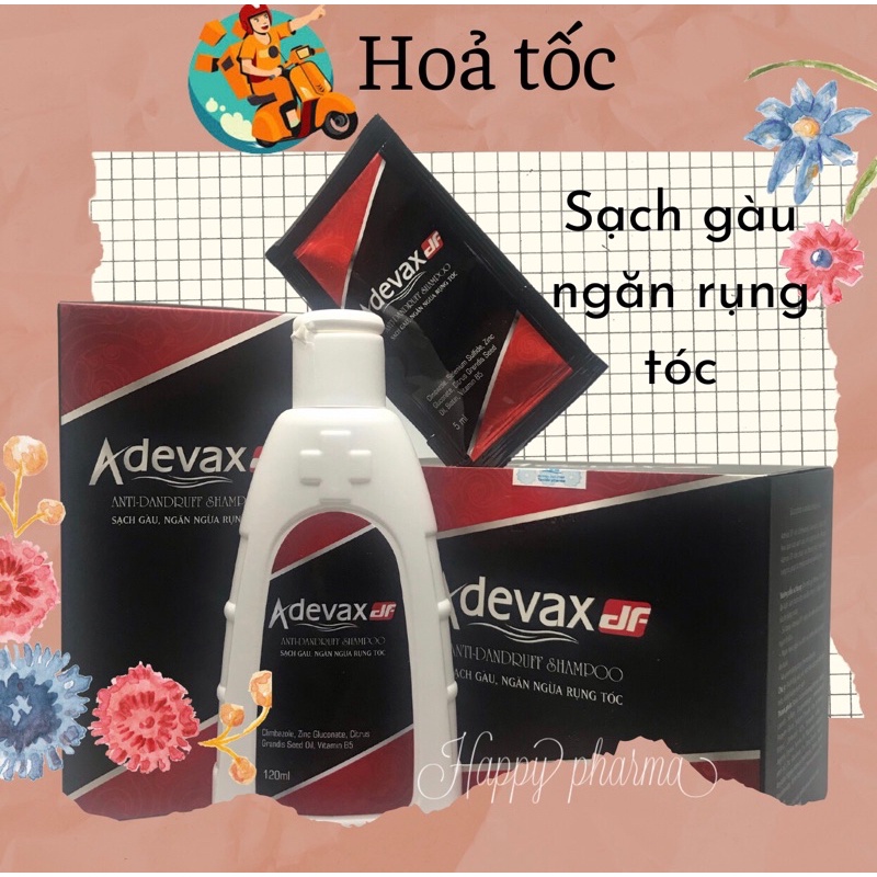 Dầu gội sạch gàu, hết ngứa, ngăn rụng tóc Adevax DF