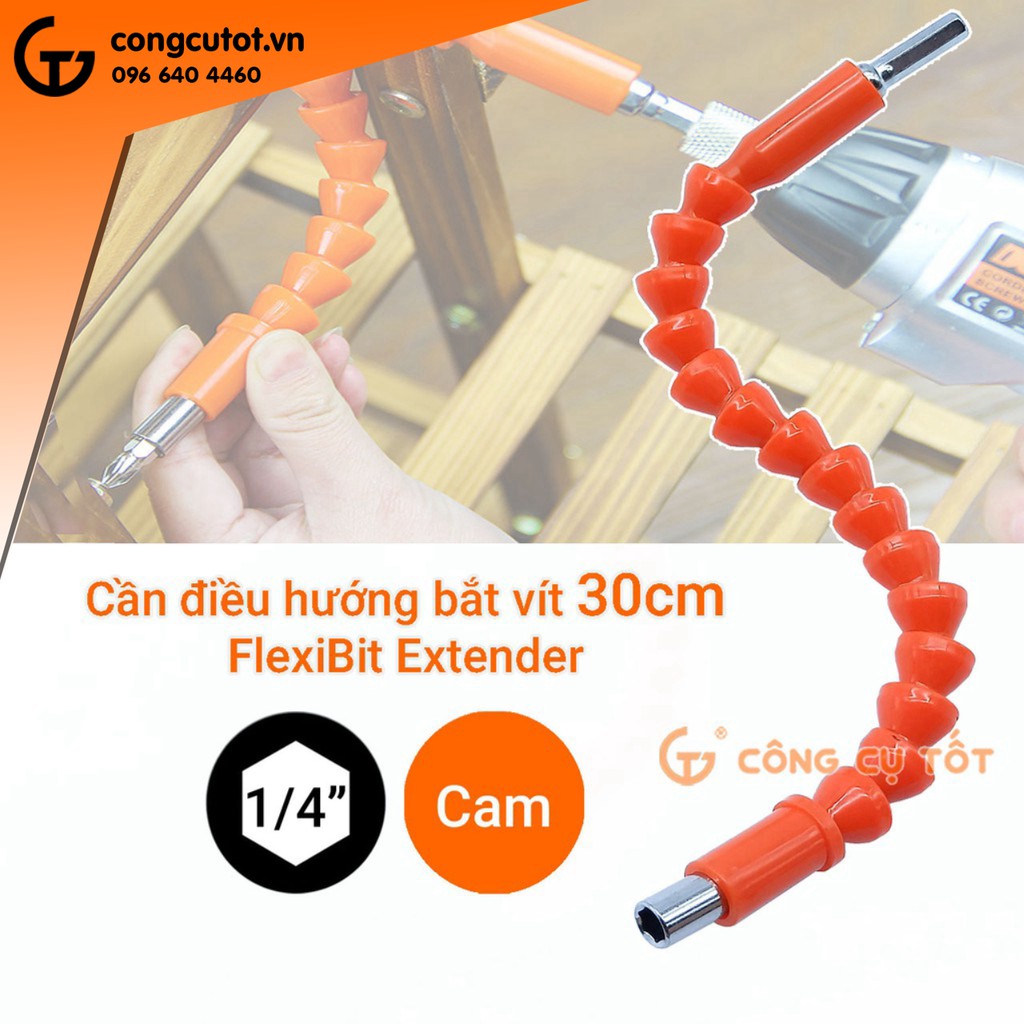 Cần điều hướng bắt vít 30cm FlexiBit Extender nhiều màu