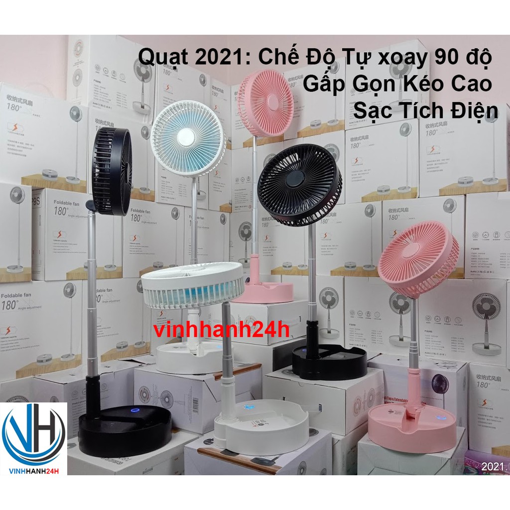 Quạt Tích Điện Gấp Gọn Đa Năng Tiện Ích | BigBuy360 - bigbuy360.vn