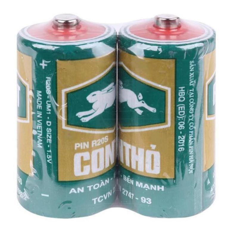 Vỉ 2 pin con thỏ cỡ đại