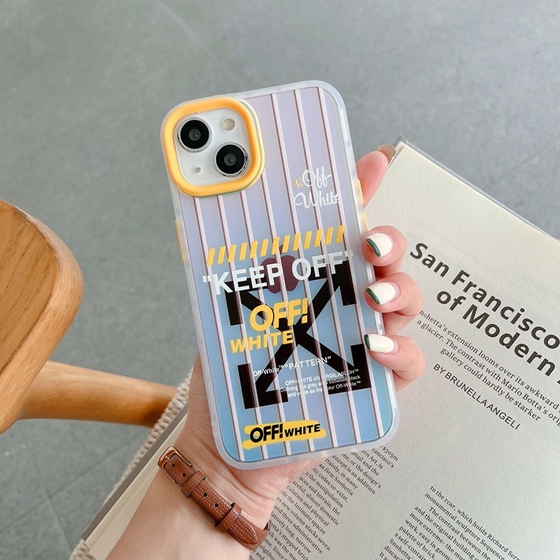 Ốp Điện Thoại In Logo OFF WHITE Sang Trọng Cho iphone 13 Pro Max i13 13pro 11ProMax i11 iX Xs XR Xs Max 7plus 8plus 12Pro 12 Pro Max