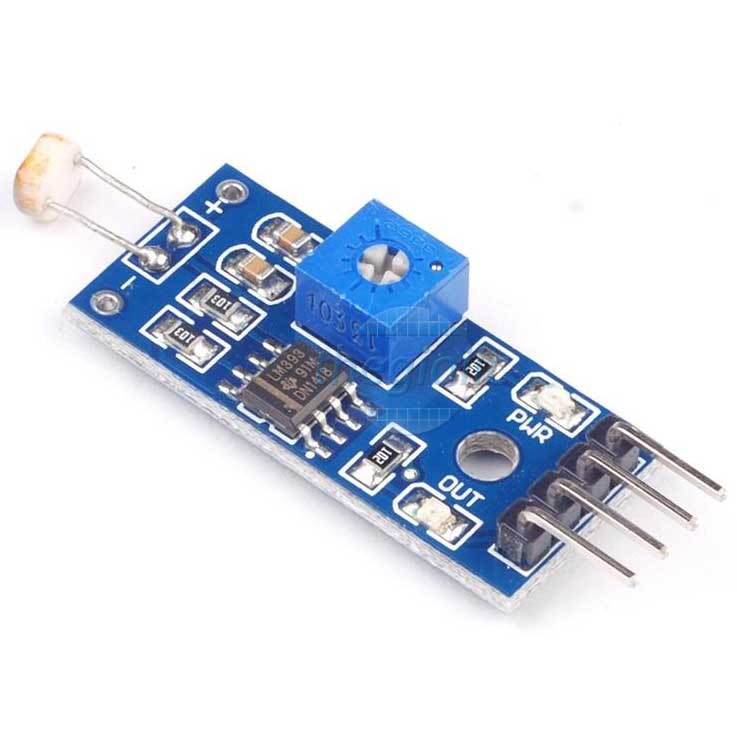 Mô Đun Rơ Le 1 Kênh 5v Ky-019 Cho Arduino, kết hợp mạch cảm biến ánh sáng tự động bật tắt đèn