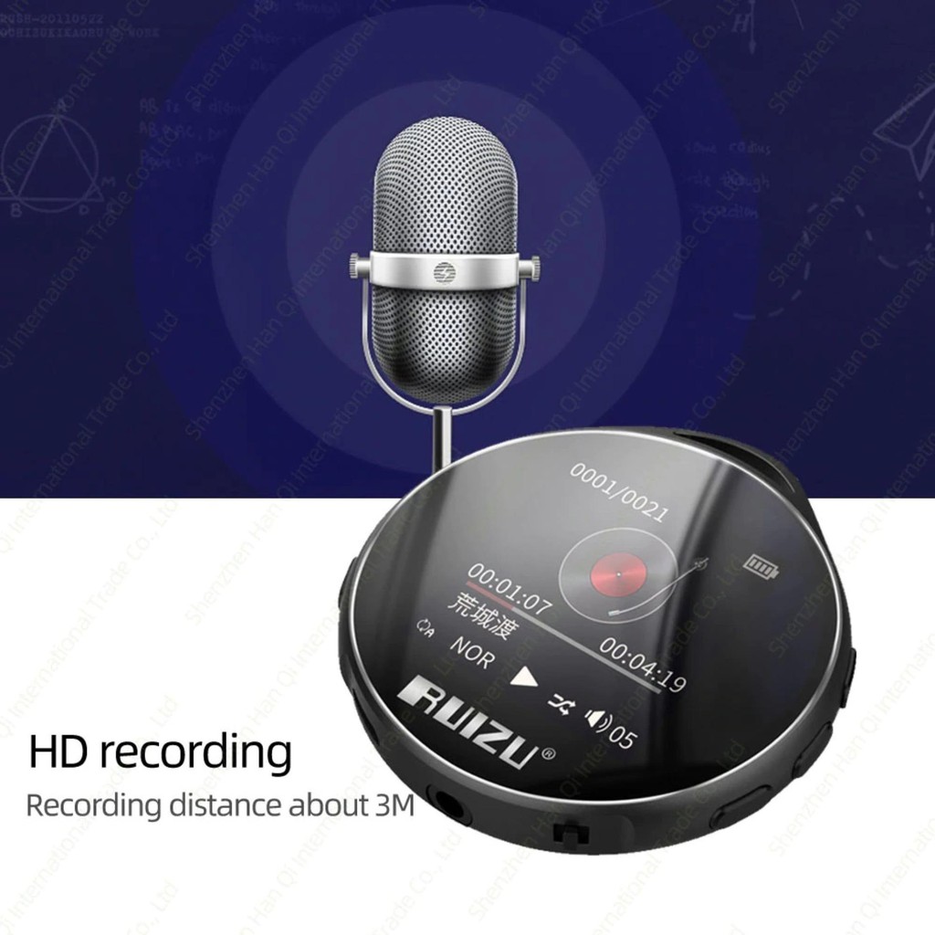 Máy nghe nhạc Ruizu M10 MP3 Có Bluetooth - Hifi Music Player - Màn hình cảm ứng 1.8inch - Ruizu M10