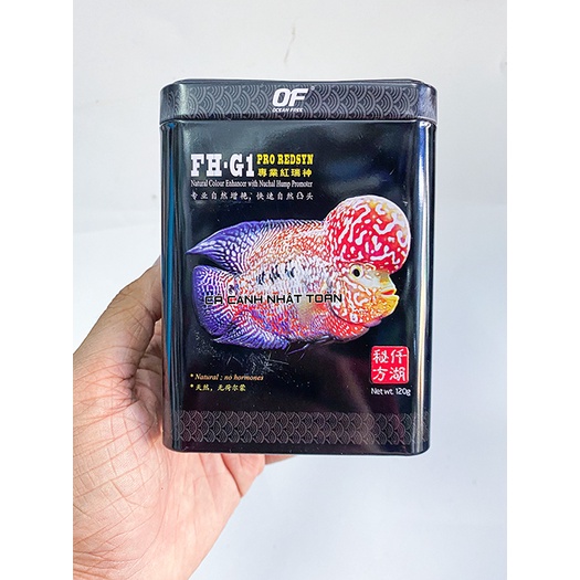 THỨC ĂN LÊN ĐẦU, ĐỎ, CHÂU OCEAN FREE FH G1 CHO CÁ LA HÁN 120G (ĐEN)