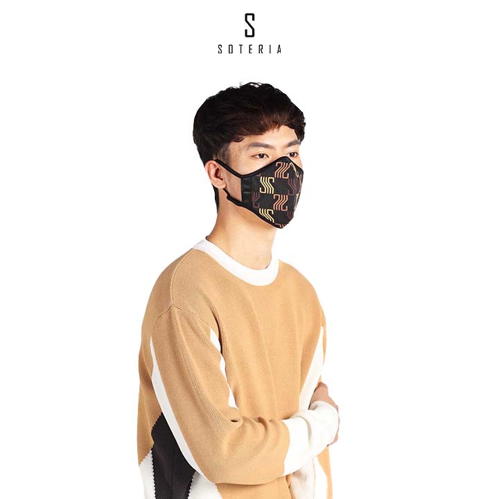 Khẩu trang tiêu chuẩn Quốc Tế SOTERIA Signature ST144 - Bộ lọc N95 BFE PFE 99 lọc đến 99% bụi mịn 0.1 micro- Size S,M,L