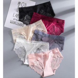 Quần Lót Đúc Hoa Ren Cotton Mỏng Thoáng Mát Tôn Phon Dáng
