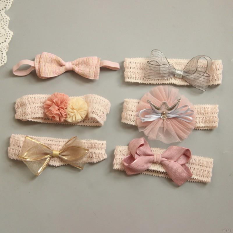 Băng đô vải đính hoa xinh xắn cho bé